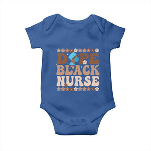 Dope Black Nurse Baby Onesie African American Black Nurse Gift TS12 Royal Blue Print Your Wear
