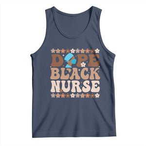 Dope Black Nurse Tank Top African American Black Nurse Gift TS12 Navy Print Your Wear