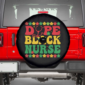 Melanin Queen Nursing Black History Month Gift Spare Tire Cover Dope Black Nurse TS12 Black Print Your Wear