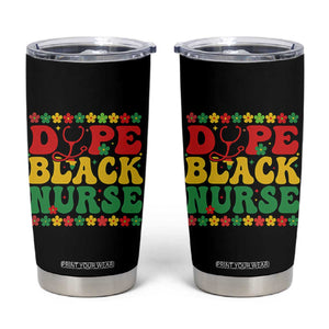 Melanin Queen Nursing Black History Month Gift Tumbler Cup Dope Black Nurse TS12 Black Print Your Wear