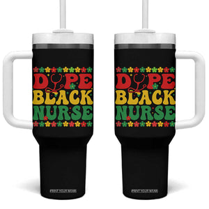 Melanin Queen Nursing Black History Month Gift Tumbler With Handle Dope Black Nurse TS12 One Size: 40 oz Black Print Your Wear