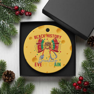 Black History Breaking Every Chain Ceramic Ornament Gift For Black Nurse TS12 1pc Yellow Cheese Print Your Wear