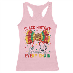 Black History Breaking Every Chain Racerback Tank Top Gift For Black Nurse TS12 Light Pink Print Your Wear