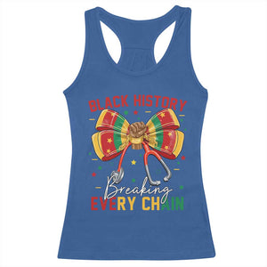 Black History Breaking Every Chain Racerback Tank Top Gift For Black Nurse TS12 Royal Blue Print Your Wear
