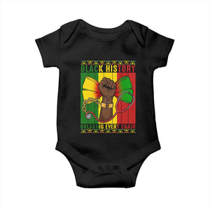 Breaking Every Chain Baby Onesie Black History Medical Professional Gift TS12 Black Print Your Wear