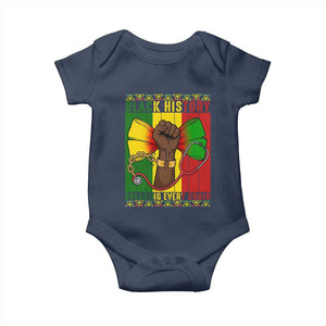 Breaking Every Chain Baby Onesie Black History Medical Professional Gift TS12 Navy Print Your Wear