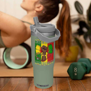 Breaking Every Chain Flip Straw Tumbler Black History Medical Professional Gift TS12 One Size: 30 oz Moss Green Print Your Wear