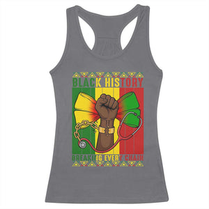 Breaking Every Chain Racerback Tank Top Black History Medical Professional Gift TS12 Charcoal Print Your Wear