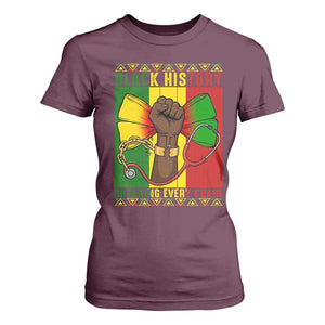 Breaking Every Chain T Shirt For Women Black History Medical Professional Gift TS12 Maroon Print Your Wear