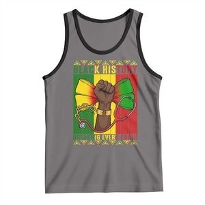 Breaking Every Chain Tank Top Black History Medical Professional Gift TS12 Deep Heather Black Print Your Wear