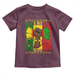 Breaking Every Chain Toddler T Shirt Black History Medical Professional Gift TS12 Maroon Print Your Wear