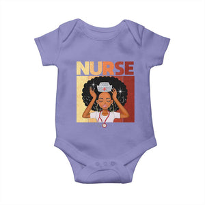 Strong Black Nurse Baby Onesie Black History Medical Professional Gift TS12 Violet Print Your Wear