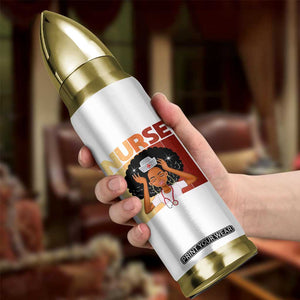 Strong Black Nurse Bullet Tumbler Black History Medical Professional Gift TS12 Print Your Wear