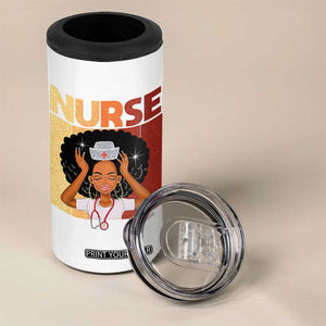 Strong Black Nurse 4 in 1 Can Cooler Tumbler Black History Medical Professional Gift TS12 Print Your Wear