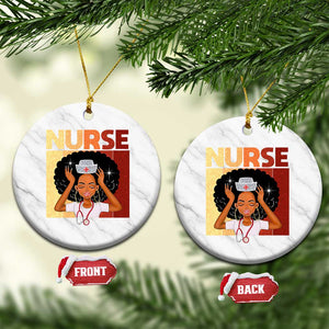 Strong Black Nurse Ceramic Ornament Black History Medical Professional Gift TS12 1pc White Marble Print Your Wear