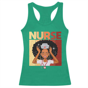 Strong Black Nurse Racerback Tank Top Black History Medical Professional Gift TS12 Irish Green Print Your Wear
