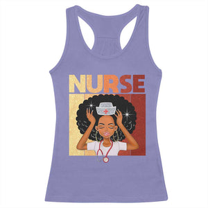 Strong Black Nurse Racerback Tank Top Black History Medical Professional Gift TS12 Violet Print Your Wear
