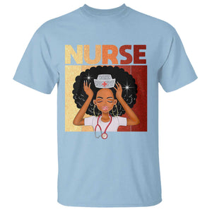 Strong Black Nurse T Shirt Black History Medical Professional Gift TS12 Light Blue Print Your Wear
