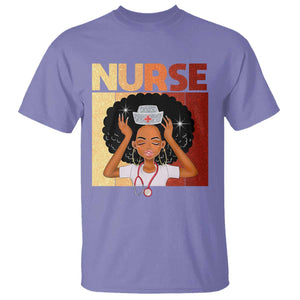 Strong Black Nurse T Shirt Black History Medical Professional Gift TS12 Violet Print Your Wear