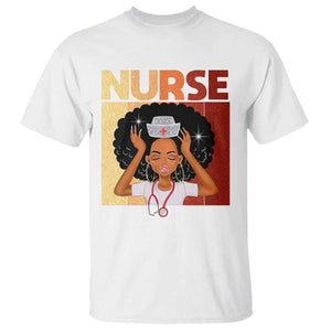 Strong Black Nurse T Shirt Black History Medical Professional Gift TS12 White Print Your Wear
