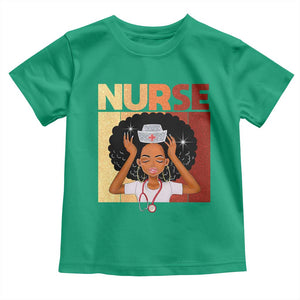 Strong Black Nurse Toddler T Shirt Black History Medical Professional Gift TS12 Irish Green Print Your Wear