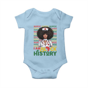 I Am Black History Baby Onesie Black History Month Nurse Gift TS12 Light Blue Print Your Wear