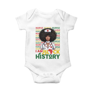 I Am Black History Baby Onesie Black History Month Nurse Gift TS12 White Print Your Wear