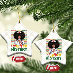 I Am Black History Ceramic Ornament Black History Month Nurse Gift TS12 Print Your Wear