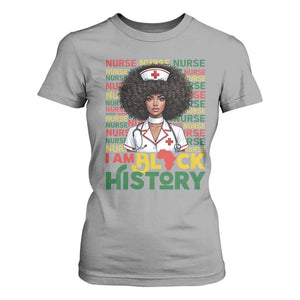 I Am Black History T Shirt For Women Black History Month Nurse Gift TS12 Sport Gray Print Your Wear