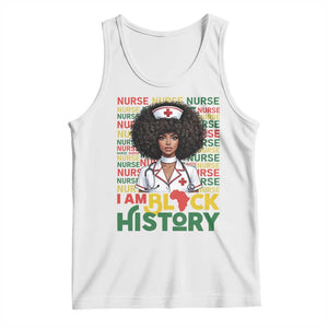 I Am Black History Tank Top Black History Month Nurse Gift TS12 White Print Your Wear