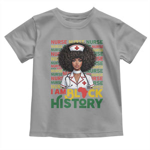 I Am Black History Toddler T Shirt Black History Month Nurse Gift TS12 Sport Gray Print Your Wear