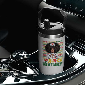 I Am Black History Flip Straw Tumbler Black History Month Nurse Gift TS12 Print Your Wear