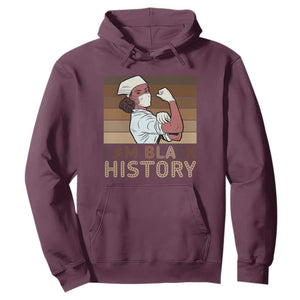 Proud Black Nurse Hoodie I Am Black History TS12 Maroon Print Your Wear