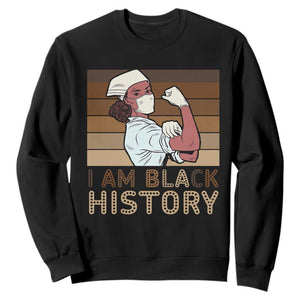 Proud Black Nurse Sweatshirt I Am Black History TS12 Black Print Your Wear