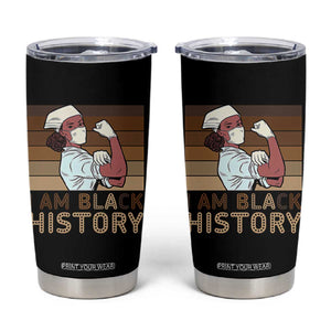 Proud Black Nurse Tumbler Cup I Am Black History TS12 Black Print Your Wear