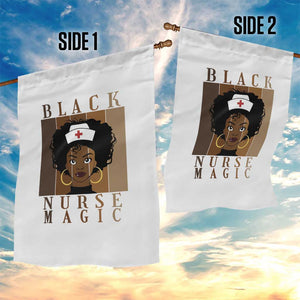Black Nurse Magic Garden Flag Black History Month Nurse Gift TS12 Print Your Wear