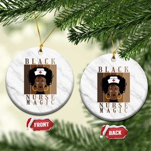 Black Nurse Magic Ceramic Ornament Black History Month Nurse Gift TS12 1pc White Marble Print Your Wear