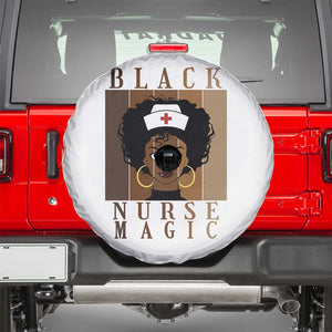 Black Nurse Magic Spare Tire Cover Black History Month Nurse Gift TS12 White Print Your Wear