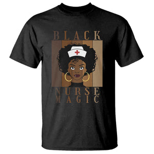 Black Nurse Magic T Shirt Black History Month Nurse Gift TS12 Black Print Your Wear