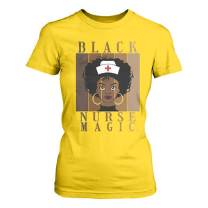 Black Nurse Magic T Shirt For Women Black History Month Nurse Gift TS12 Daisy Print Your Wear