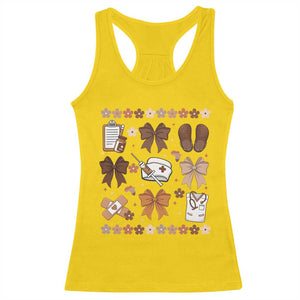 Proud Black Nurse Racerback Tank Top Gift For African Nurse Black History TS12 Daisy Print Your Wear