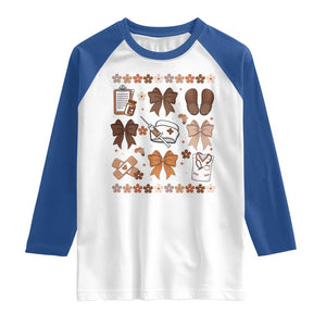 Proud Black Nurse Raglan Shirt Gift For African Nurse Black History TS12 White Royal Print Your Wear