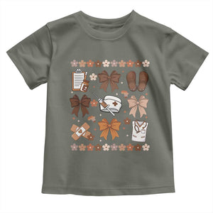 Proud Black Nurse Toddler T Shirt Gift For African Nurse Black History TS12 Military Green Print Your Wear