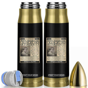 Madam C.J. Walker Bullet Tumbler I Made My Own Opportunity TS12 Black Print Your Wear