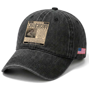 Madam C.J. Walker Washed Cotton Baseball Cap I Made My Own Opportunity TS12 Print Your Wear