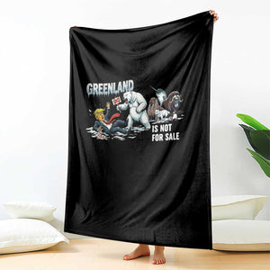Greenland Not For Sale Throw Blanket Political Humor Gift TS12 Print Your Wear