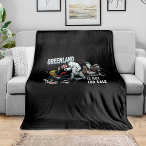 Greenland Not For Sale Throw Blanket Political Humor Gift TS12 Print Your Wear