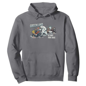 Greenland Not For Sale Hoodie Political Humor Gift TS12 Charcoal Print Your Wear