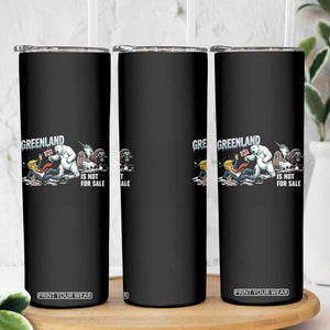 Greenland Not For Sale Skinny Tumbler Political Humor Gift TS12 Print Your Wear