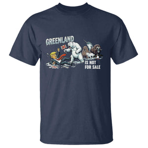 Greenland Not For Sale T Shirt Political Humor Gift TS12 Navy Print Your Wear
